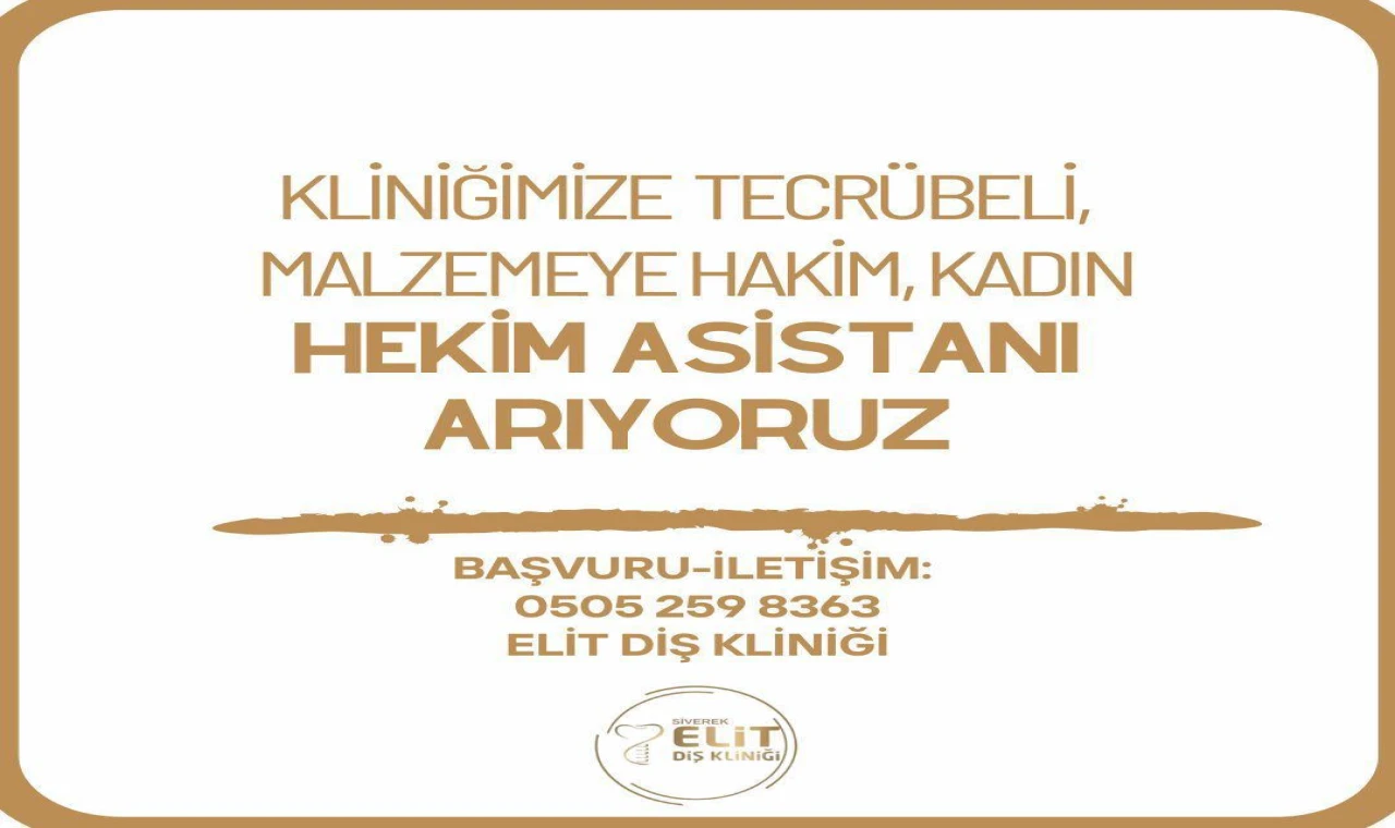 ELİT DİŞ KLİNİĞİ SİVEREK’TE PERSONEL ALIMI YAPACAK