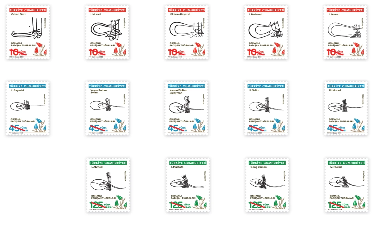 PTT’den ’Osmanlı Padişah Tuğraları’