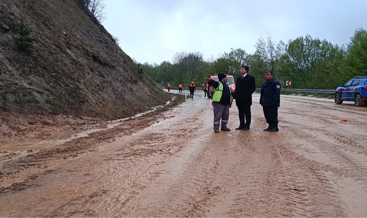 Bilecik Gümüşdere’deki heyelan bölgesine yakın mercek