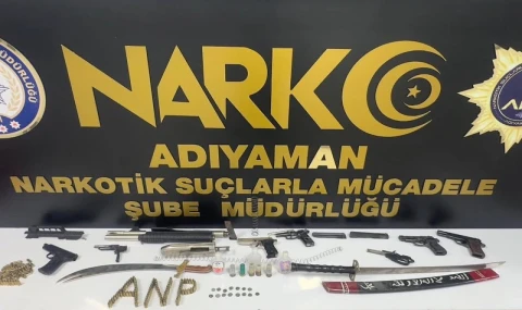 Adıyaman’da uyuşturucu ve asayiş operasyonları