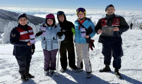 Uludağ’da Jandarma’dan KADES farkındalığı