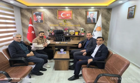 Uluslararası Turan Devletleri Teşkilatı’ndan AK Parti Siverek İlçe Başkanlığı’na Ziyaret