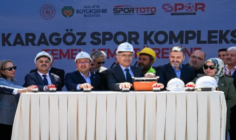 Malatya’da TOKİ Karagöz Spor Kompleksi’ne temel atıldı