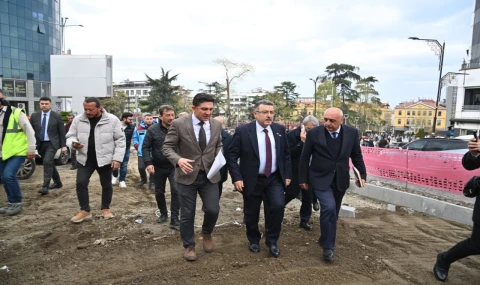 Trabzon’da Başkan Genç, Meydan’daki dönüşümü yerinde inceledi