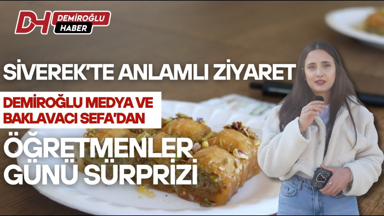 Siverek’te Anlamlı Ziyaret: Demiroğlu Medya ve Baklavacı Sefa’dan Öğretmenler Günü Sürprizi